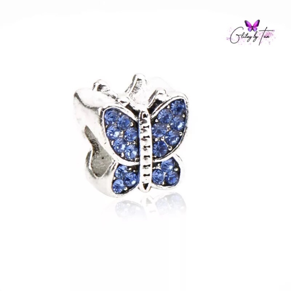 Silver Plated Butterfly Charm